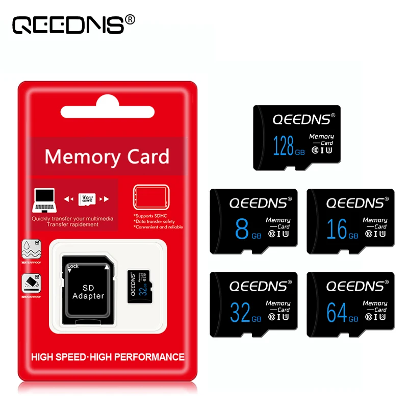 

Mini SD TF Card 128GB 256GB High Speed Micro Card Class 10 64GB 32GB 16GB 8GB Mmeory Card C10 cartao de memoria 256 gb SD Card