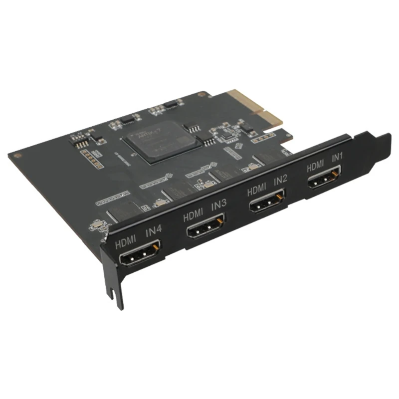 

Плата видеозахвата Acasis, 4 порта HDMI PCIe, 1080P, 60 кадров/с