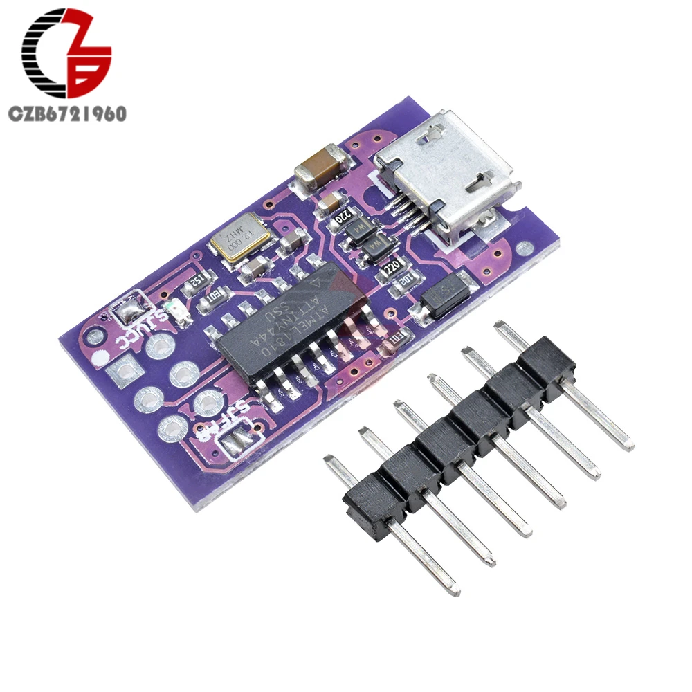 Программирующий модуль ATtiny44 5 в Micro USB Tiny AVR ISP ATTiny45 ATTiny85 USBTinyISP для Arduino IDE Bootloader