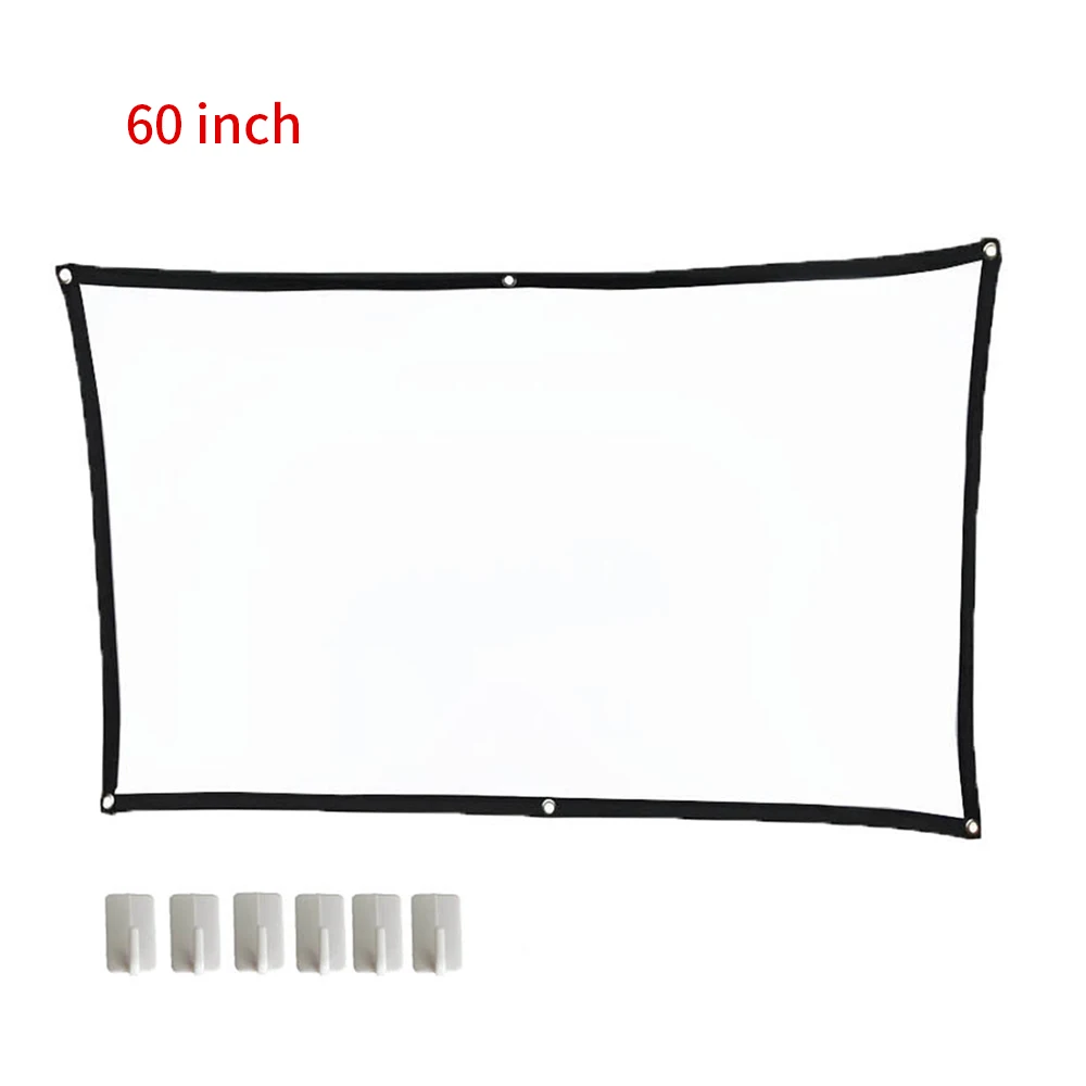 60/70/100 Inch 16:9 Складная Портативный проектора Экран для ткани на основе карбида