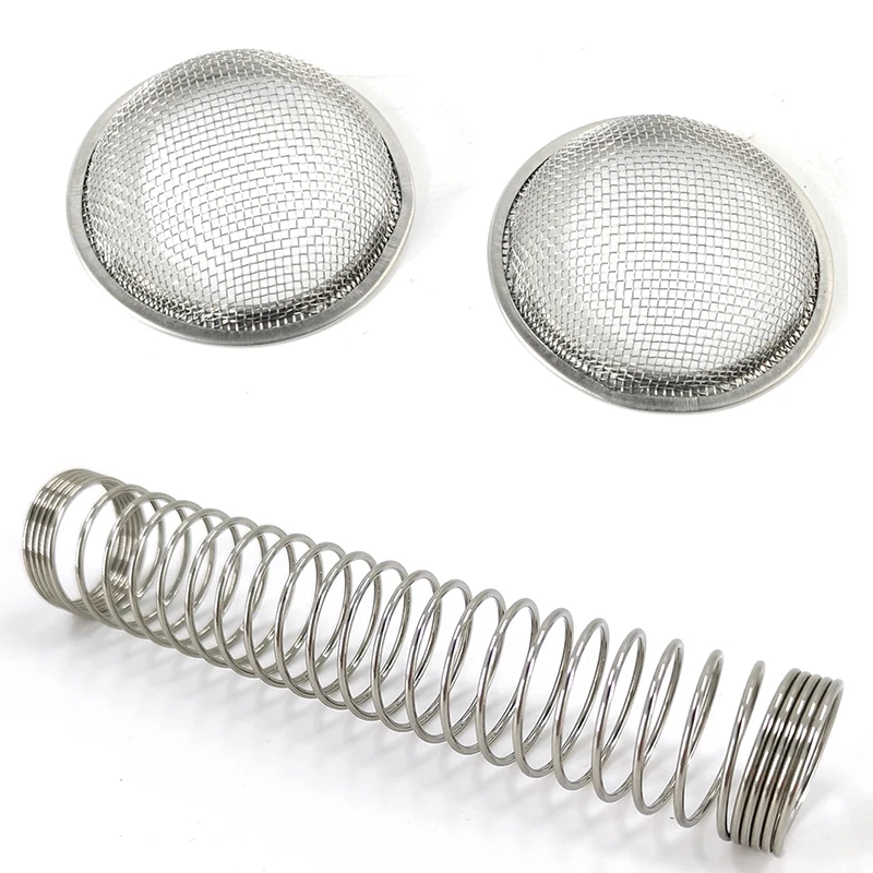 Нержавеющая сталь Материал 110 мм наргиле кальян шланг пружина и серебро из