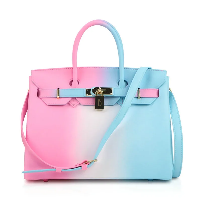 HOT! Fashion Jelly handbags for Womans Girls PVC shoulder bags Lady's Large size capacity totes Beach BAGS SMT112 | Багаж и сумки