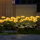 Солнечный СВЕТОДИОДНЫЙ светильник на открытом воздухе Водонепроницаемый солнечный светильник подсолнечника садовый декоративный уличный фонарь светильник солнечный светильник светодиодный светильник уличный светильник Инж