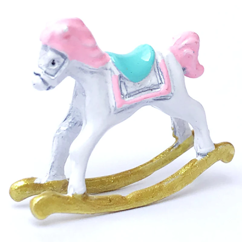 1:12 миниатюрный кукольный домик супер милый маленький троянский конский стул