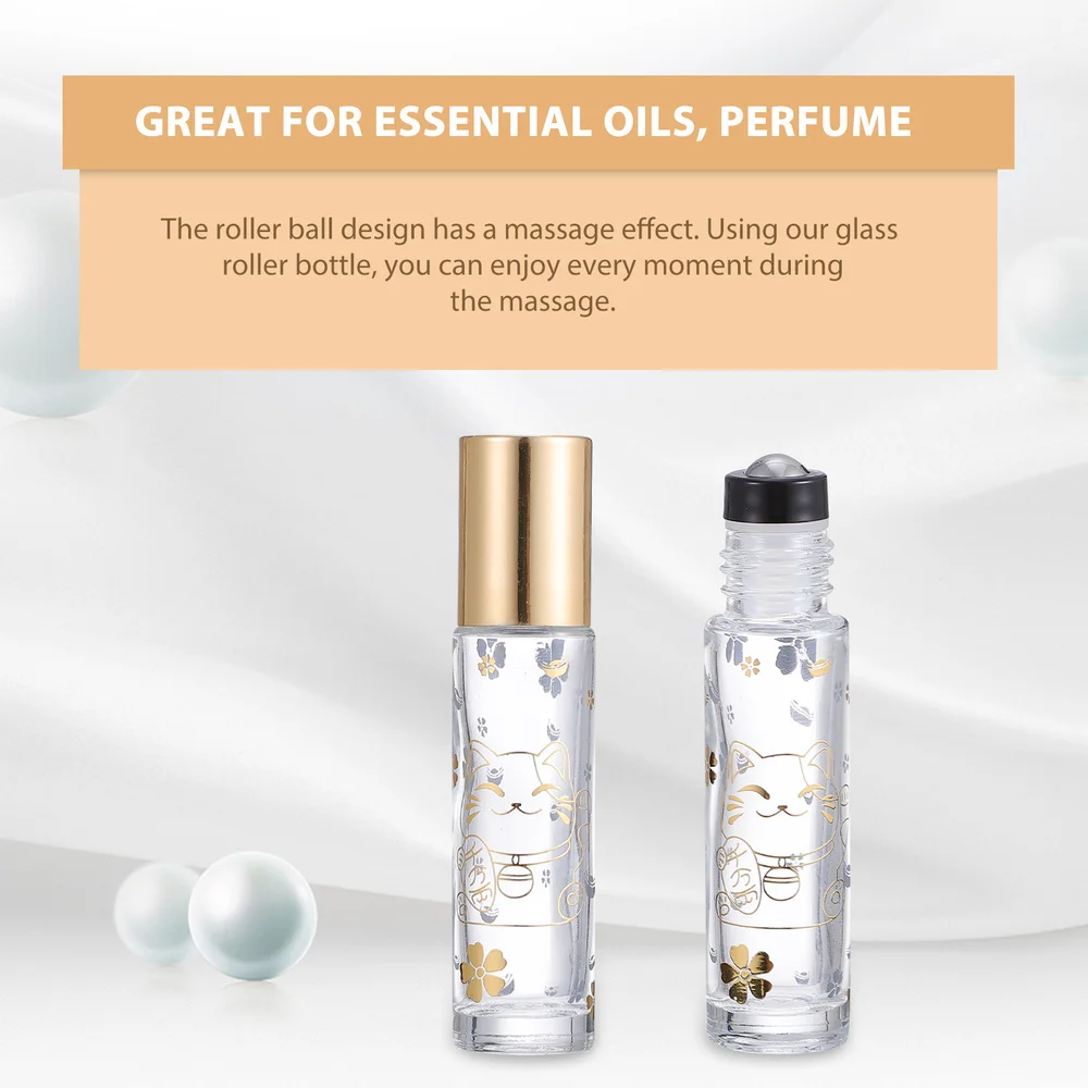 

6pcs Subpackage Perfume Containers Refillable Empty Bottles Roll-on Bottles