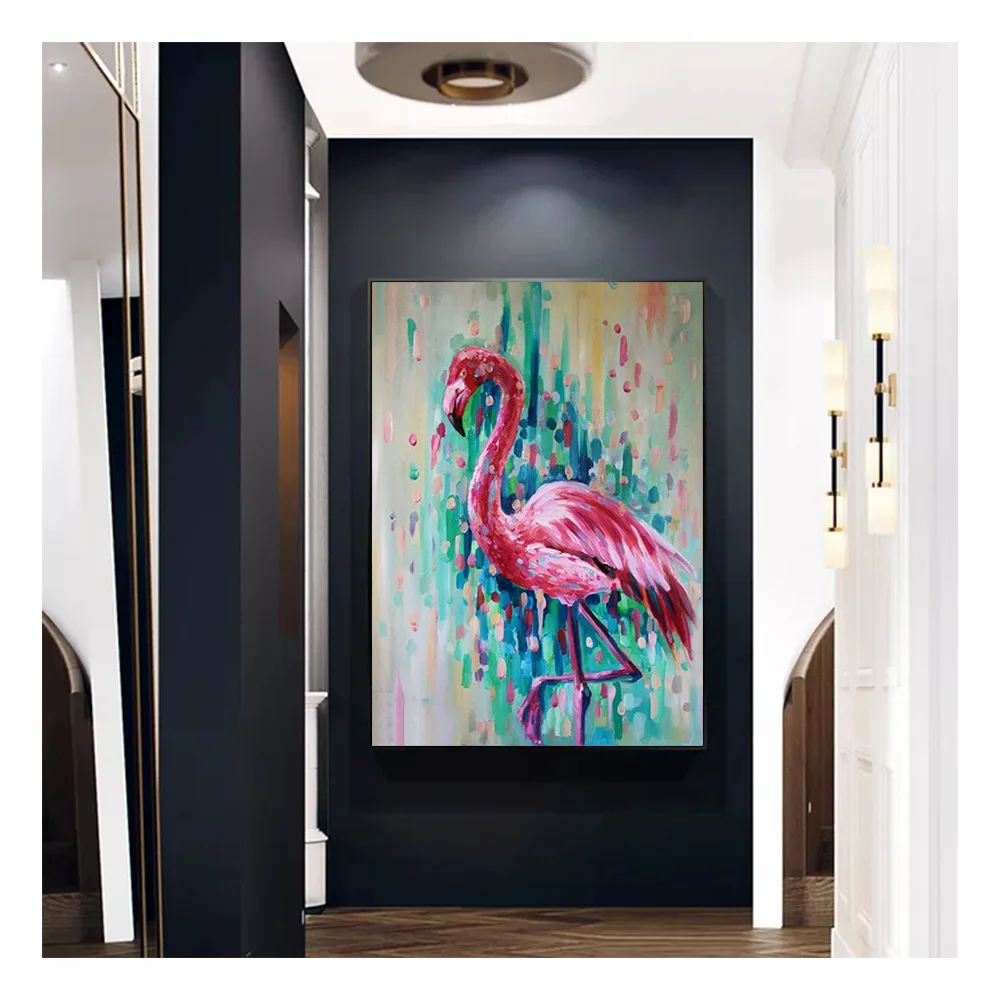 

Full Round Diamond Painting Flamingo Diamond Embroidery Mosaic Sale Animal Home Decoration
