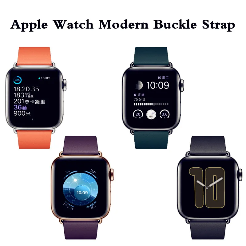 Ремешок из натуральной кожи для apple Watch band 4(iwatch 5) 44 мм 40 мм apple watch 3 2 1 ремешок 42 мм 38 мм pulseira ремешки для часов