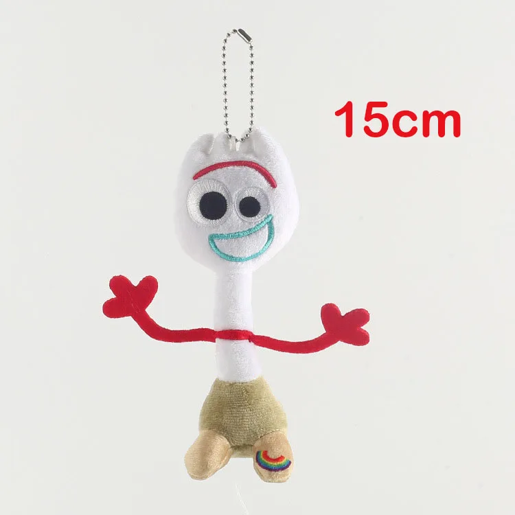 15cm Игрушка из фильма 4 аниме белая форки Мягкая кукла из мультфильма из мягкого плюша игрушки для мальчиков и девочек детская вечеринка Рождественский подарок сумка аксессуары - Цвет: 15cm