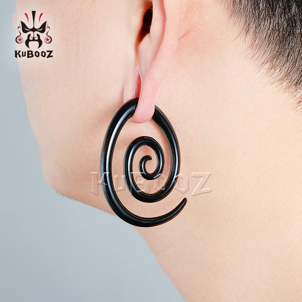 Wholesale Price Stainless Steel Gold Black Ellipse Ear Weight Gauges Stretchers Body Piercing Jewelry Ear Clip Expanders 8PCS
