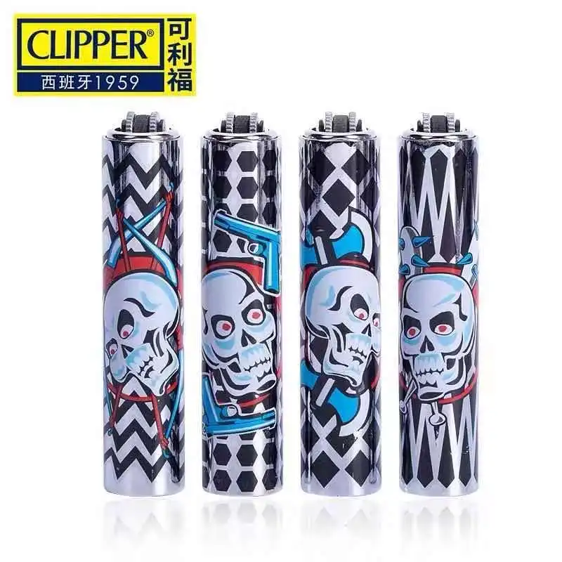 Металлическая нейлоновая Портативная Бутановая газовая зажигалка для стрижки