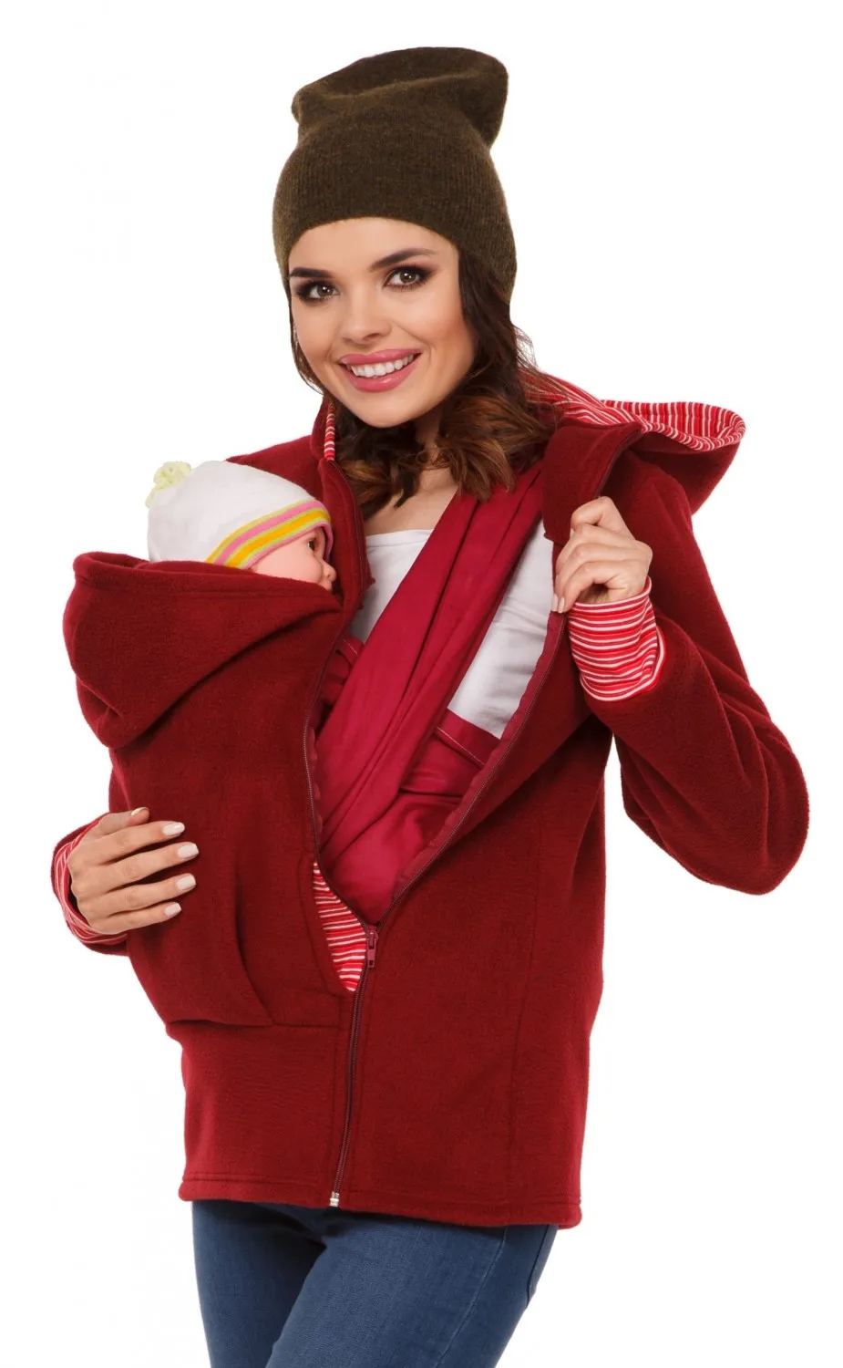 Женская весенне-осенняя верхняя куртка для кормления грудью с капюшоном и