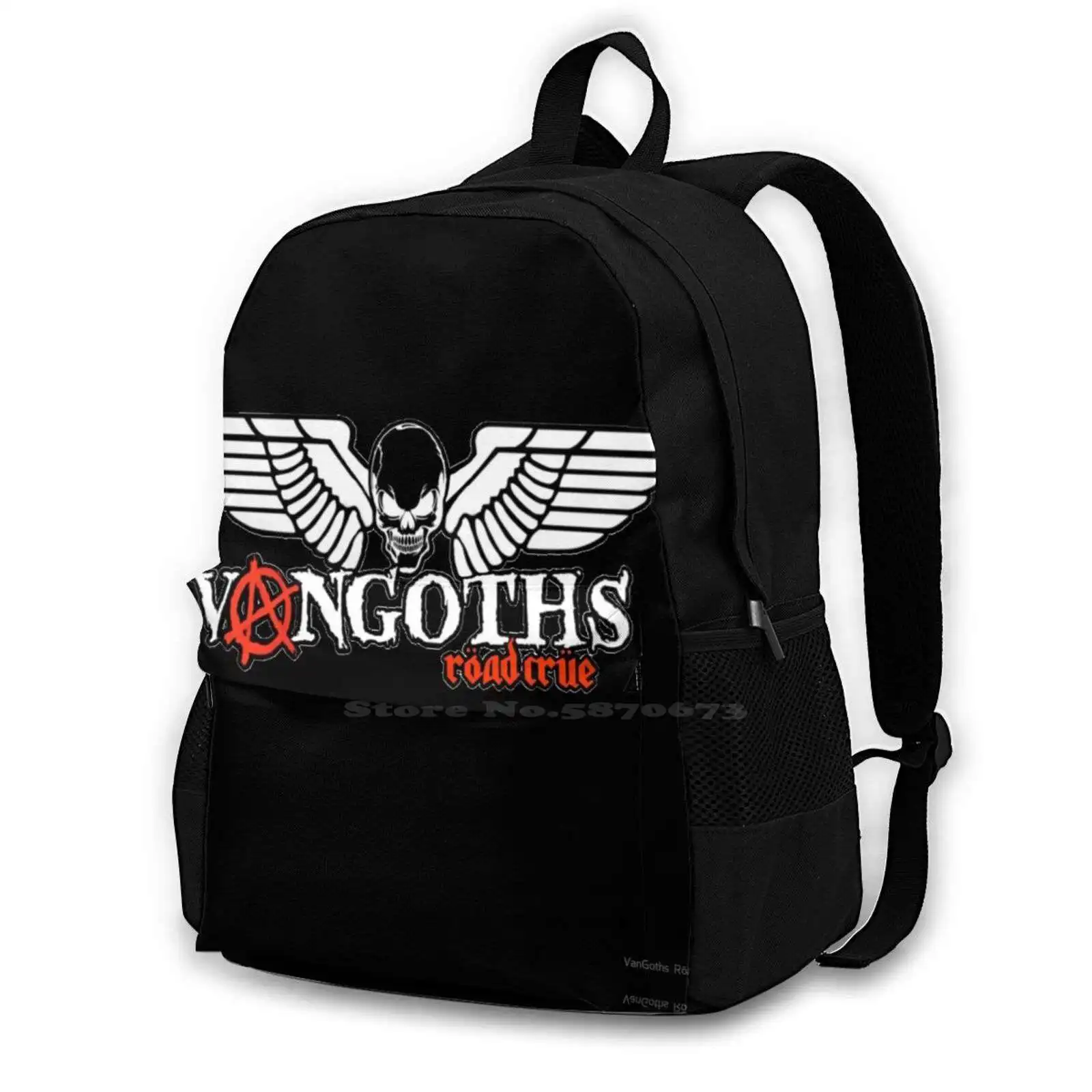 

Vangoths Röadcrüe Logo Teen College Student Backpack Laptop Travel Bags Vangothsroadcrue Vdub Vdubclub