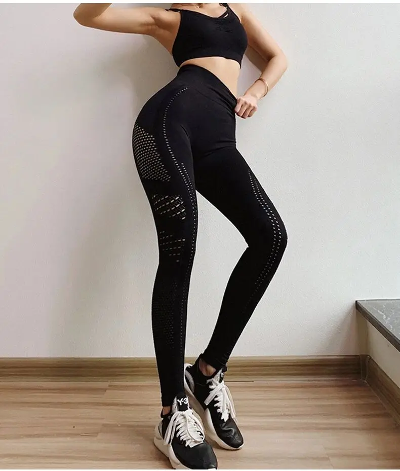 

7 Colors Wholesale Drop Shipping Fitness Female Pants Seamless Yoga Pants Running Troures High Waisted Sports Women Yoga Pants