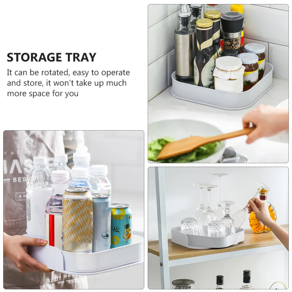 

1pc Rotating Storage Rack Condiment Storage Rack Condiment Storage Rack for Home