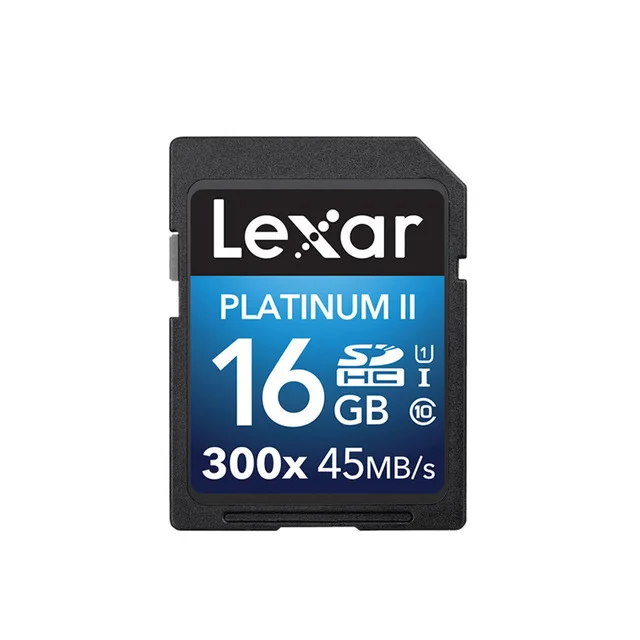 SD-300X 16GB Lexar камера; sd-карта Platinum II 300x SDHC 16 Гб UHS-I/U1 до 45 МБ/с. читать флэш-память для видео высокой четкости, Прямая поставка - Емкость: SD-300X 16GB