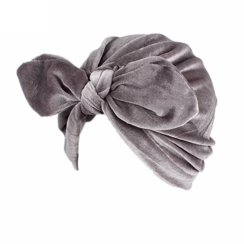 

New velvet headtie solid color chemo cap