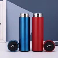 led temperature water cup straight thermos 304 smart stainless steel portable and drop resistant digital display water bottle