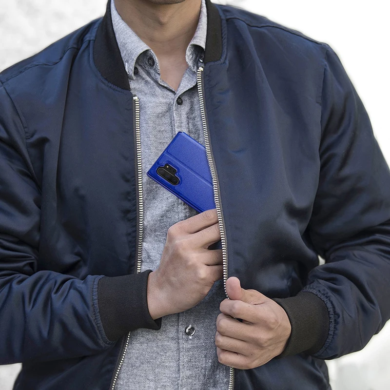 

X-Level Leather Flip Case For Samsung Galaxy Note 10 Plus Ultra Thin Back Phone Cover For Samsung Note 10 Case