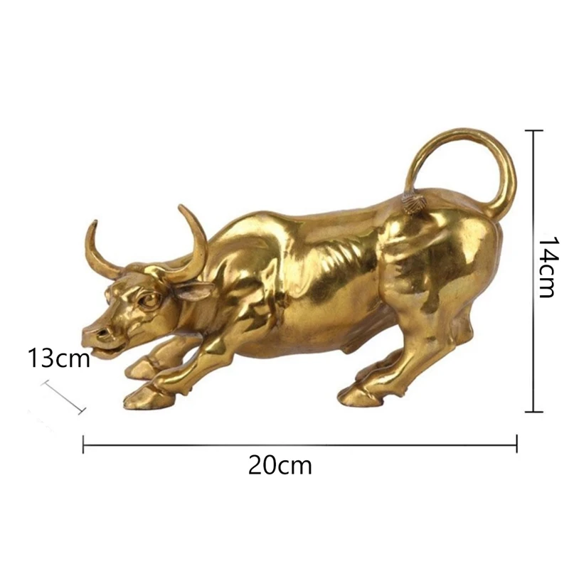 Бык статуя Ox латунная скульптура настенная улица лучший домашний декор | Дом и