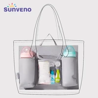 sunveno diaper bag insert baby bag organizer for diapers nappy bag inner container for mom with 5 pockets baby gear
