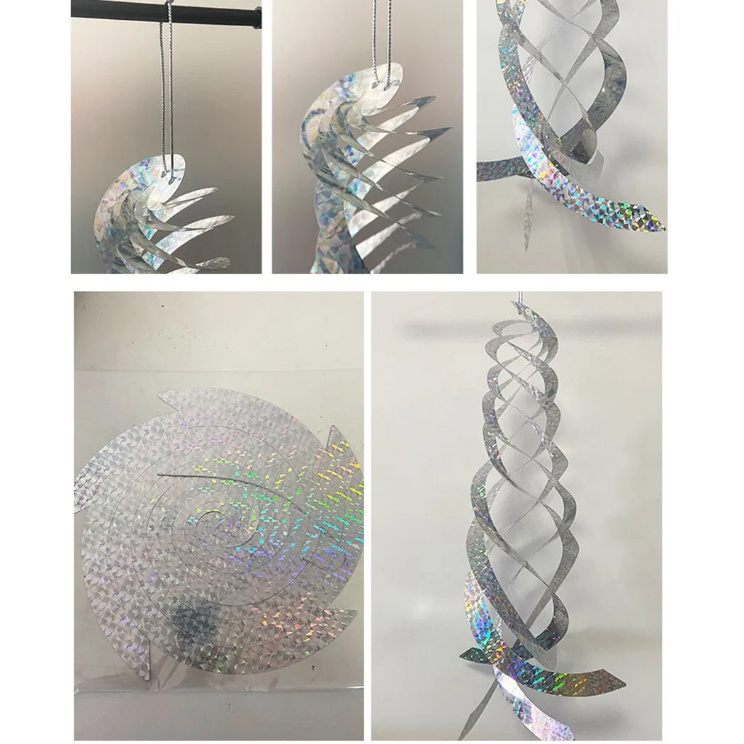 

Spiral Reflective Discs Wind Wind Spiral 100% Brand New 30.5cm Chimes Fright