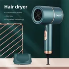 Фен для волос, 220 В, 2000 Вт, с отрицательными ионами, синий светильник