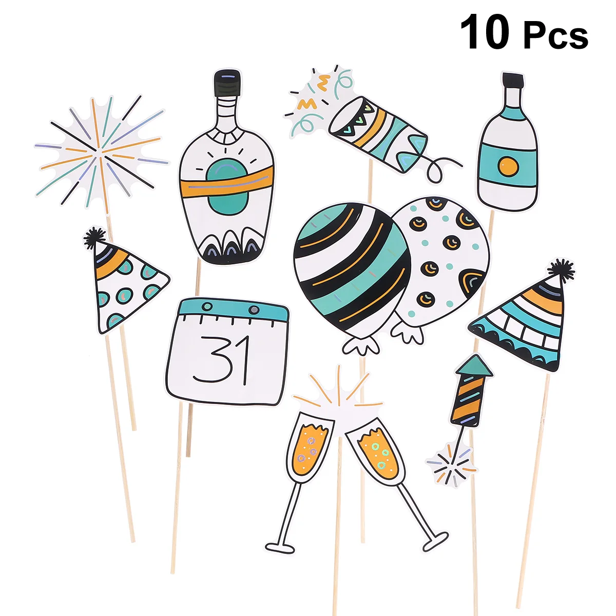 10 шт. забавных различных воздушных шаров бумажные реквизиты для фотосессии на