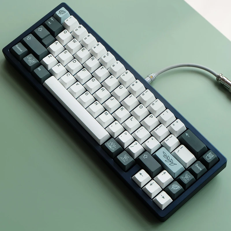 

132 Keys/set PBT Dye Subbed Keycap For MX Switch Mechanical Keyboard Botanical Theme Key Caps Cherry Profile
