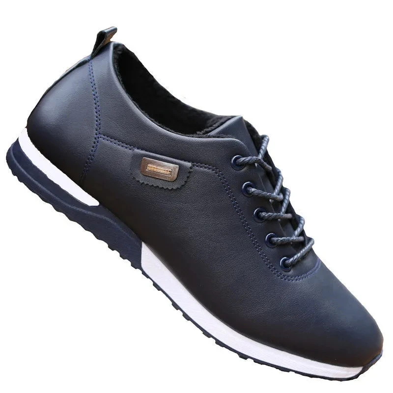 

Formal office shoes men Italian sneakers Faux leather lace-up outside Anti-Odor leisure dress man shoes