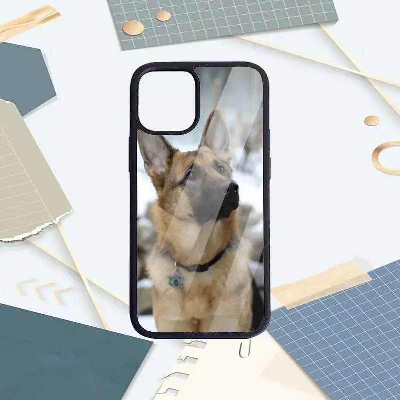 

German Shepherd Dog animal Phone Case PC For iPhone 11 12 pro XS MAX 8 7 6 6S Plus X 5S SE 2020 XR