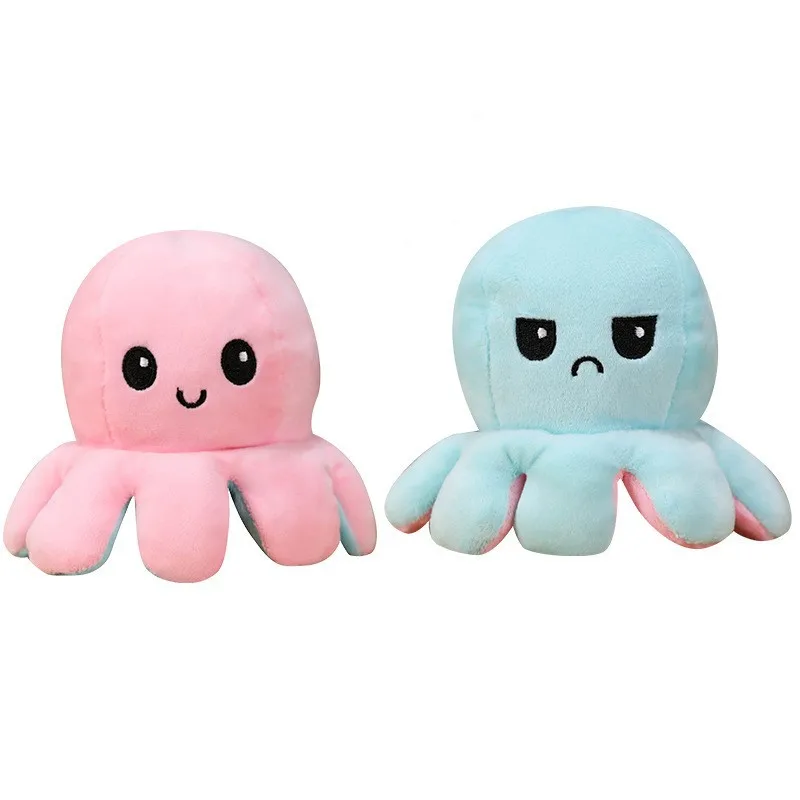 

New New Toys Toys Toys Toys Tow-sidee Emotion Flip Reverse Pulpo Plush Plushie Super-Quality Double-Sided Newly-Arrived Plush