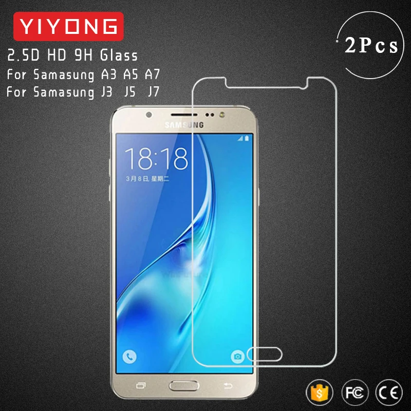 YIYONG 2.5D стекло для Samsung Galaxy A3 A5 A7 J3 J5 J7 2017 2016 закаленное Защита экрана 2018 | Мобильные