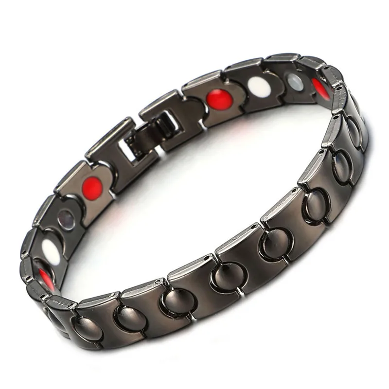 3 шт. Для мужчин Здоровый Магнитный браслет здоровья Ele ts снимают усталость