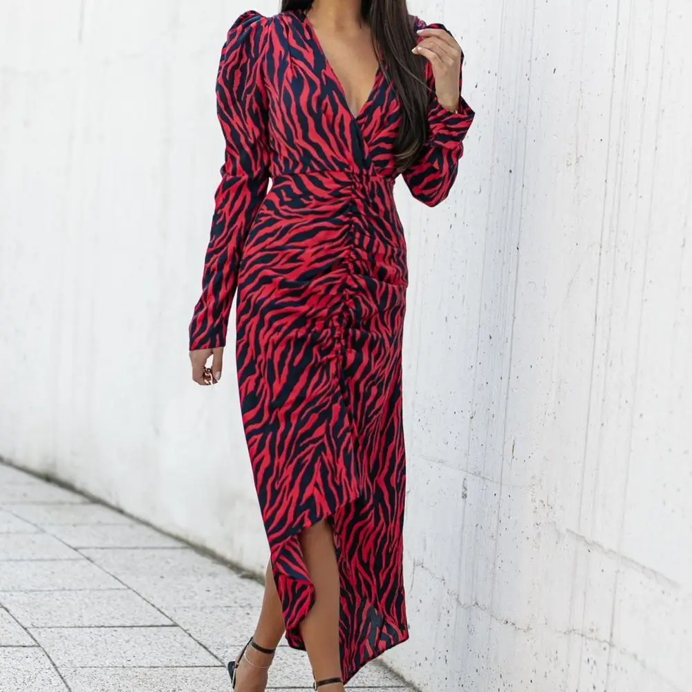 

Spring Dress Fabulous Backless Pullover Fire Print Spring Dress for Dating Lady Dress Dress