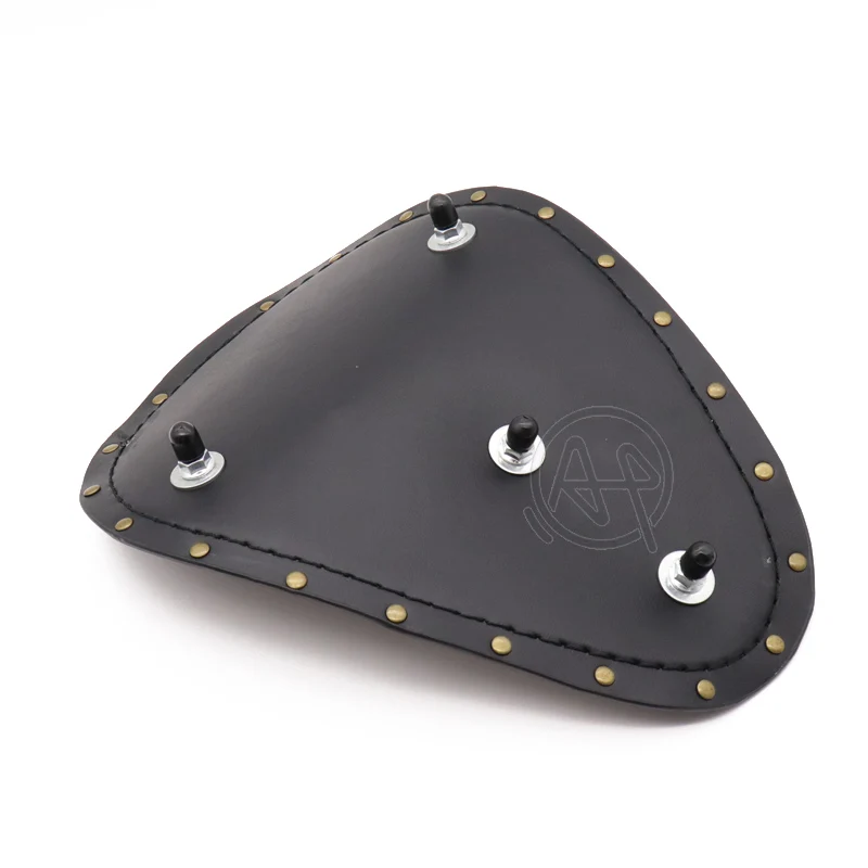 Универсальное мотоциклетное Ретро коричневое сиденье из искусственной кожи + 3