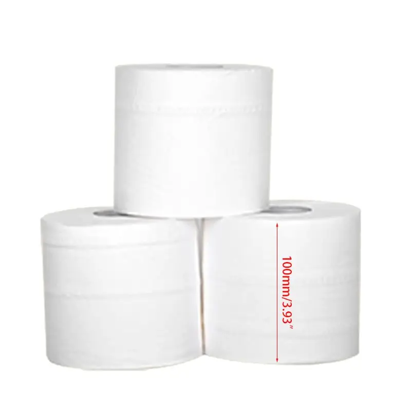 

10 Rolls Toilet Paper 4-Layers 270 Sheets Thickened Household Bath Tissue Towels 50JF