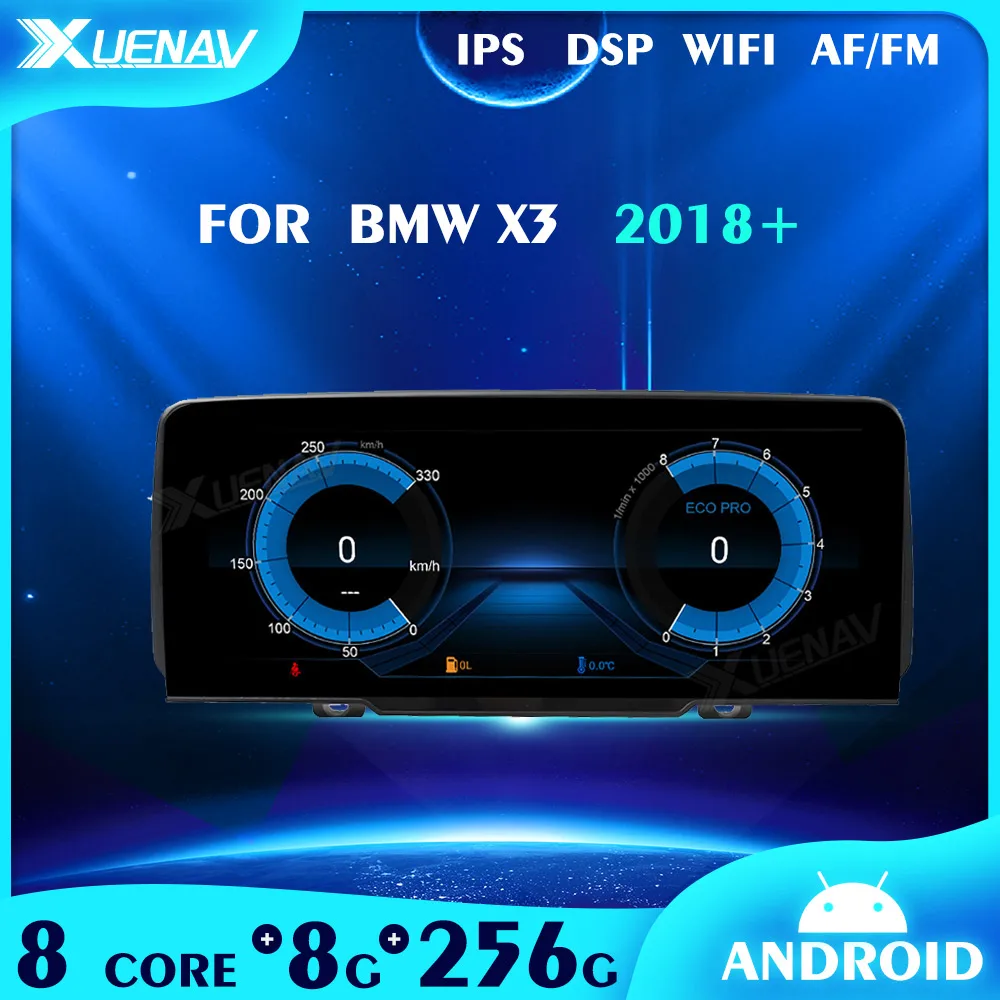 

Автомагнитола 2 Din на Android 11 с радио для BMW X3 2018 +, автомагнитола с GPS-навигацией, мультимедийный DVD-плеер, головное устройство