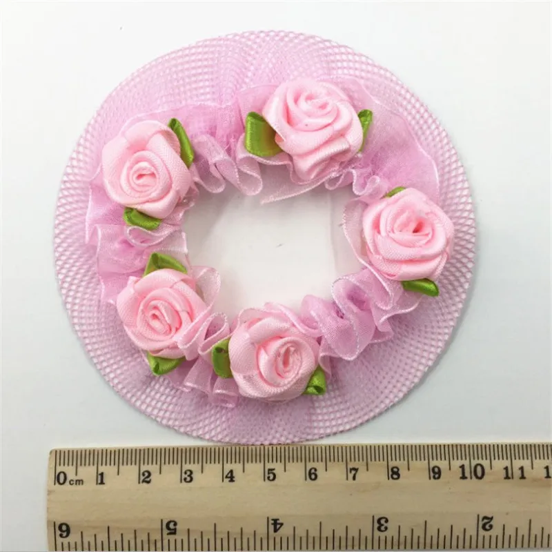 Милая повязка на голову с цветами для девочек бейсболка сеточкой и регулируемым