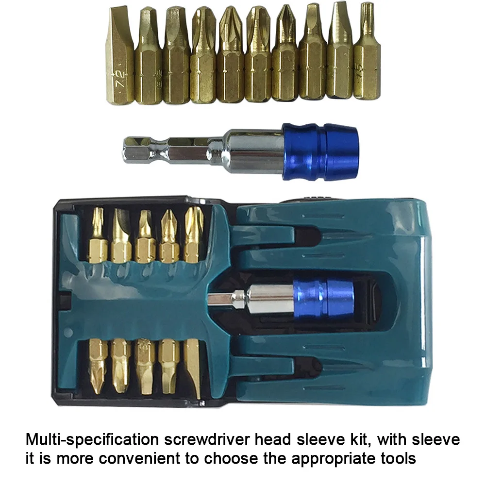 

11PCS Multi-Specification Screwdriver Bit Set Folding Hex Shank Drill Tools Extension Bit Holder Repair Tools With Sleeve