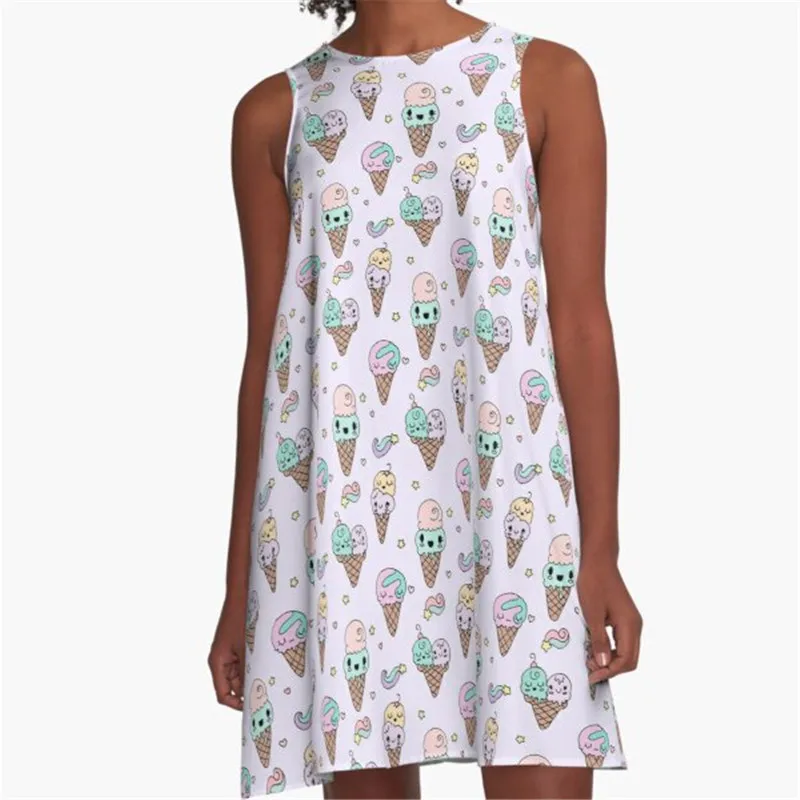 

Fashion Women summer dresses Dachshunds Sweater Printed A-Line Boho Dress for women harajuku Sexy ladies mini short beach dress