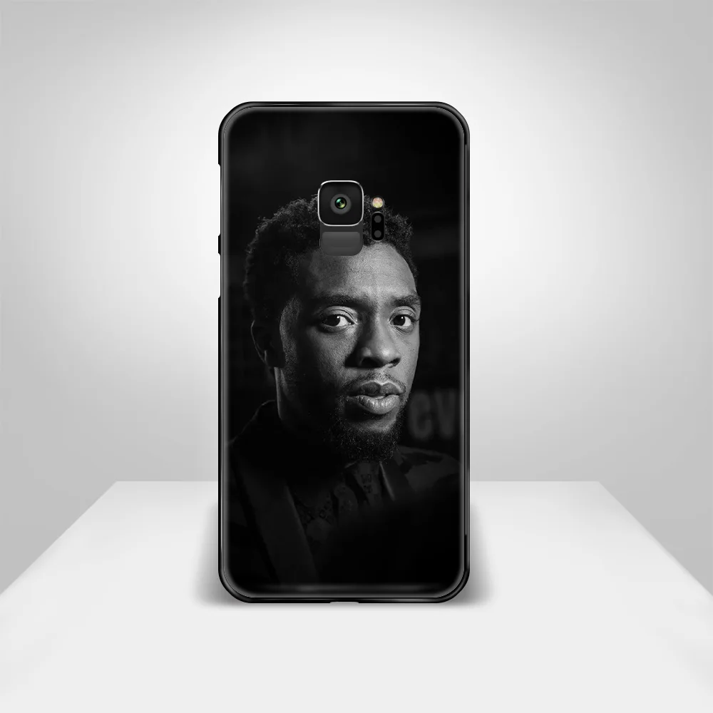 

Chadwick Boseman Phone Case Cover Hull For Samsung Galaxy S 6 7 8 9 10 e 20 edge uitra Note 8 9 10 plus black cell cover tpu
