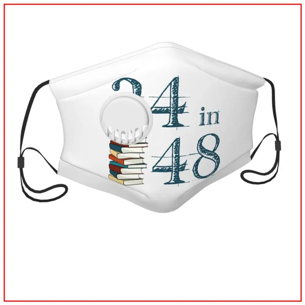 

Kids Men Women face mask The 24in48 Logo Facemasks for Virus Protection Mask with Filters Facemasks Reusable Washable Breathing