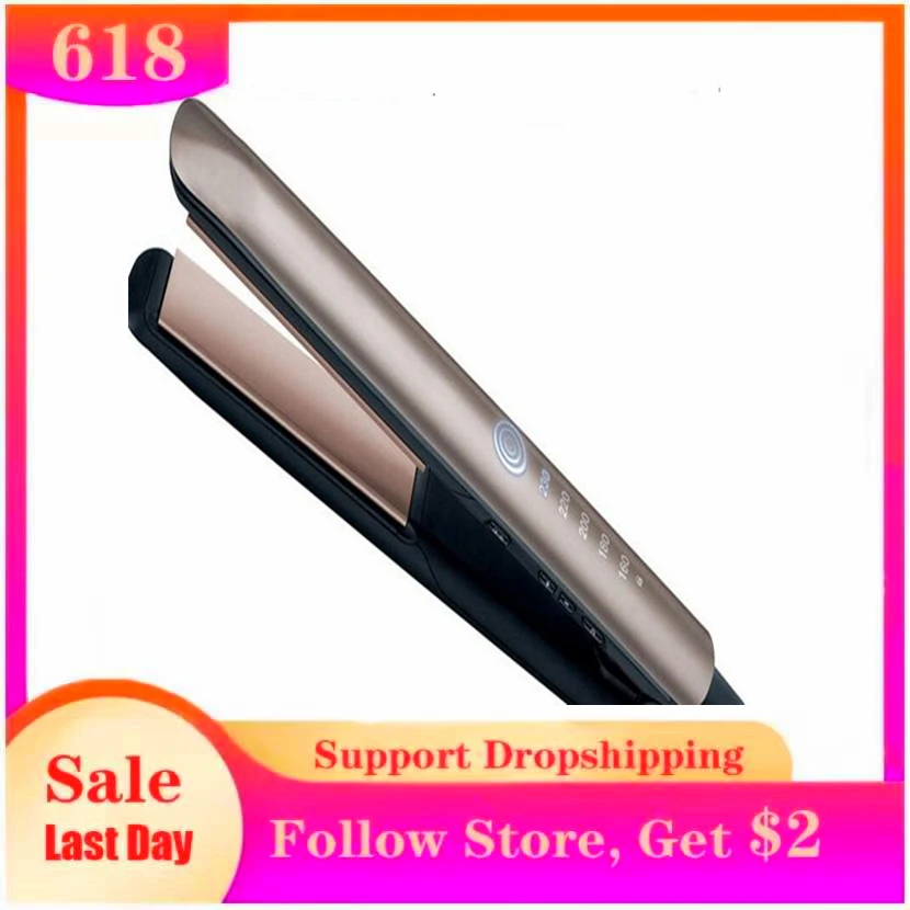 

Утюжок для волос S8590, ионный Выпрямитель для волос с кератинотерапией и керамическими пластинами, цифровой выпрямитель с высокой температу...