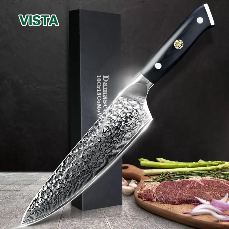 Дамасские Ножи нож шеф повара японский кухонный дамасский VG10 67 слоев ножи из