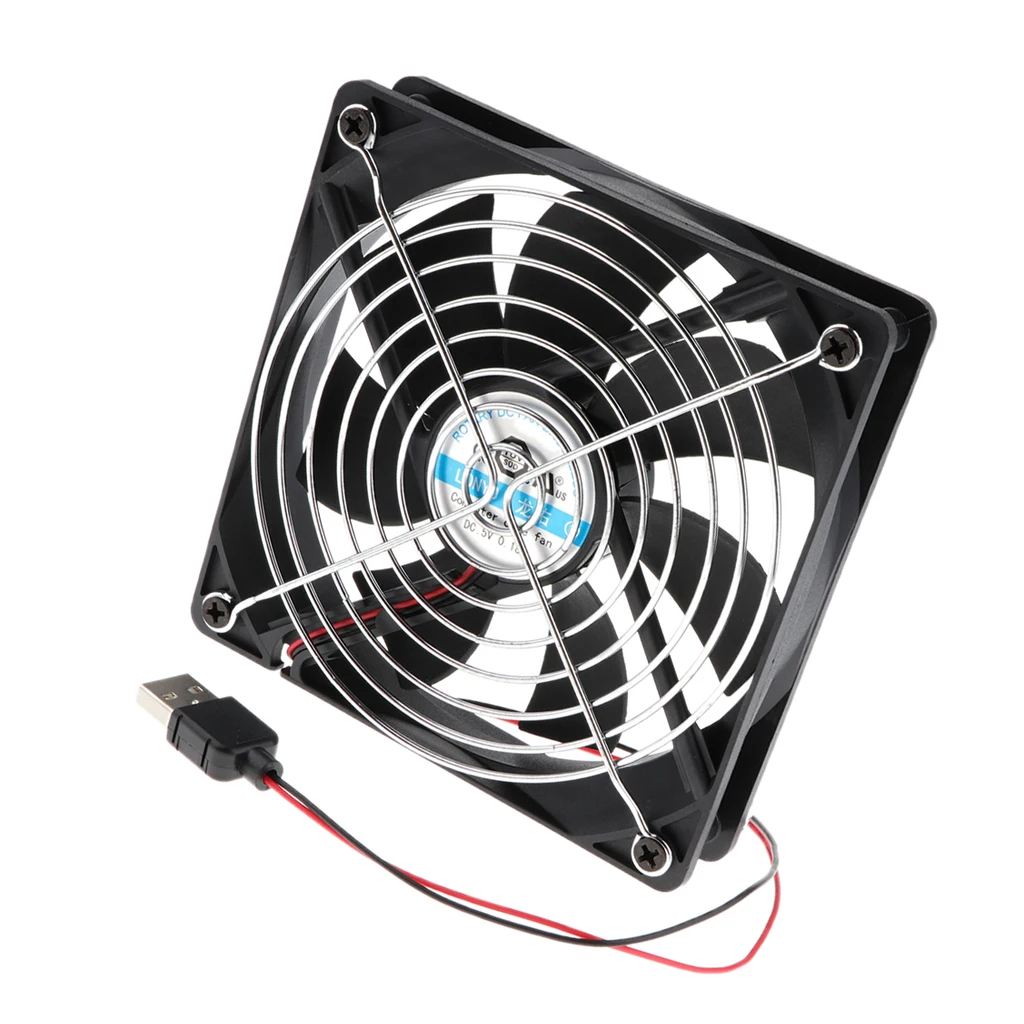 120x120mm Silent USB Fan Cooling Ventilator 5V for Playstaion/Xbox One/Mini PC/Router/DVR Radiator Fans | Компьютеры и офис