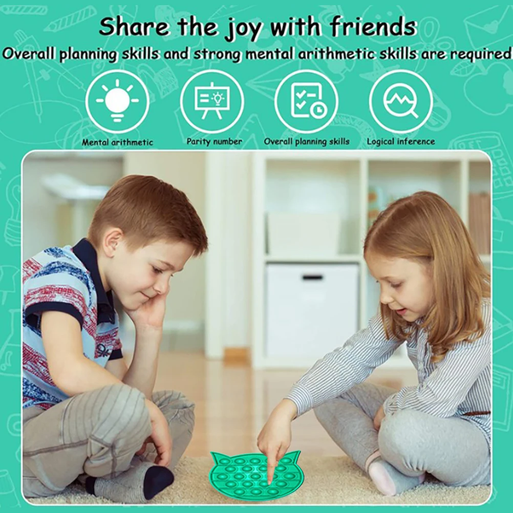 

Push Bubble Fidget Sensory Toy Autism Special Needs Stress Reliever Kids Adult Antistresse Toy Fish Pop Fidget It Sensory Toy