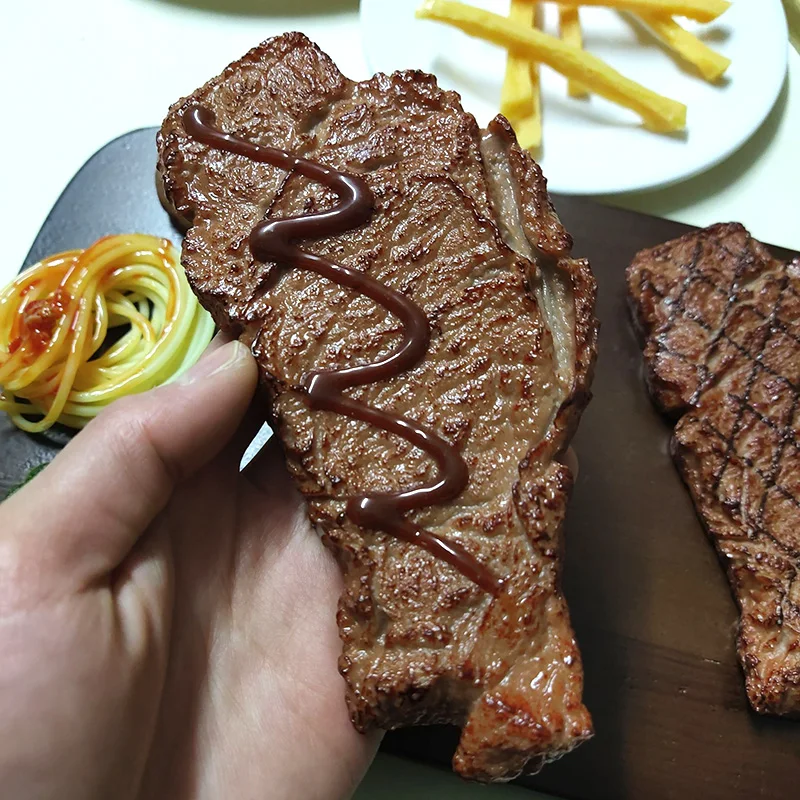 Имитация западной еды модель салата реквизит для фотосъемки из стейка украшения