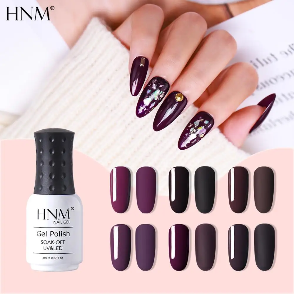 HNM jam серия УФ-гель для ногтей DIY Nail Art 8 мл замачиваемый матовый лак светодиодный Полупостоянный лак Лаковая эмаль