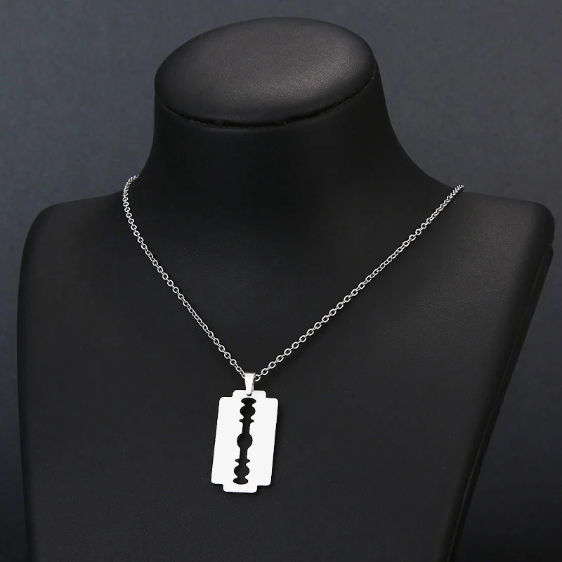 Ожерелья из нержавеющей стали модное ожерелье серебристого цвета с подвеской в