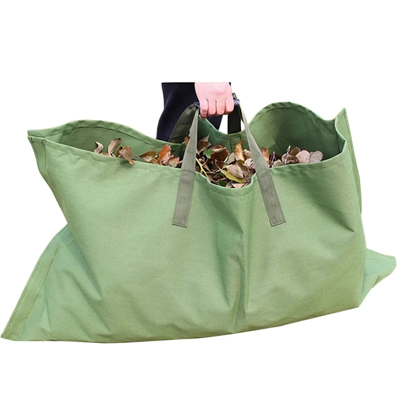 

Large Capacity Heavy Duty Garden Waste Bag Durable Reusable Waterproof Yard Leaf Weeds Gr Container Storage